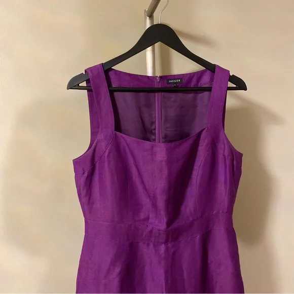 Jaeger - Purple Linen/Silk Dress